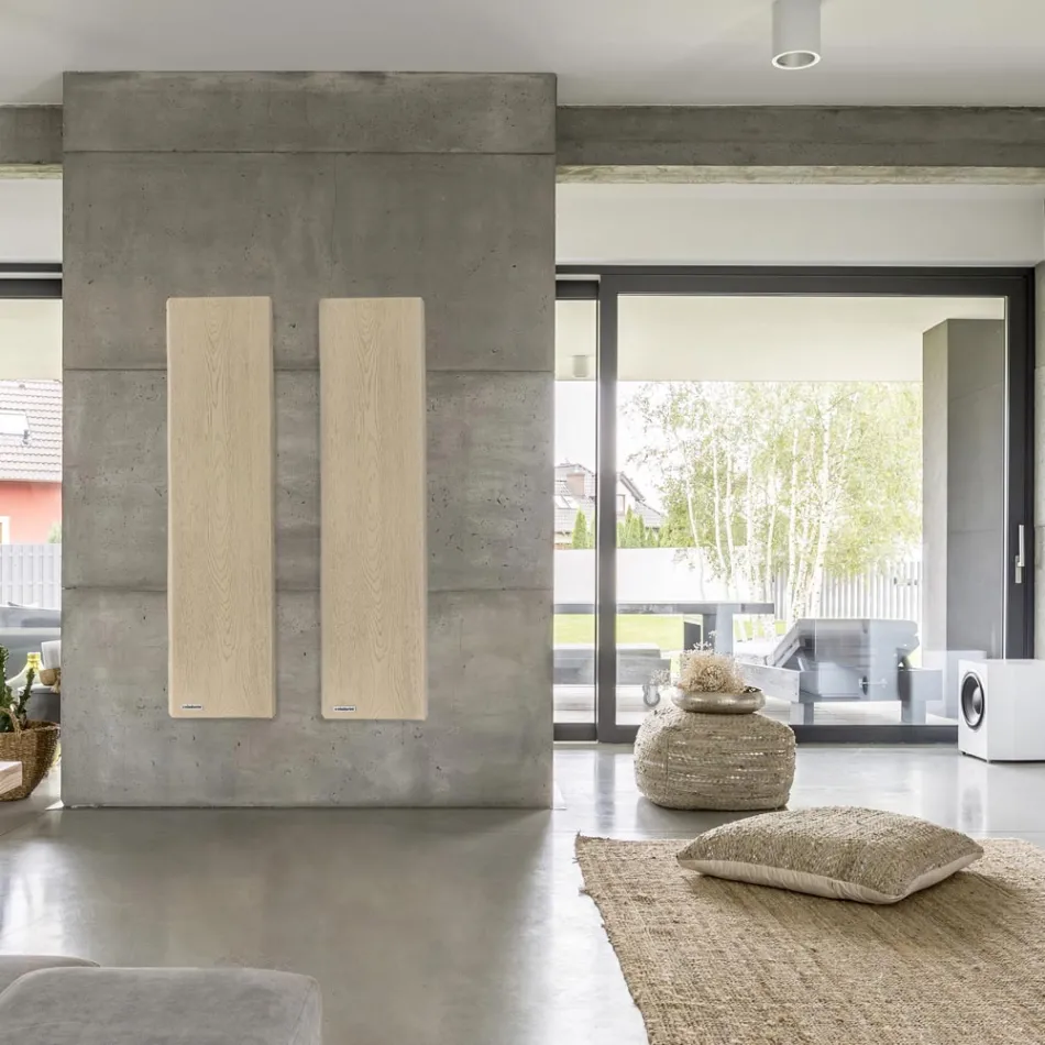 Elektrischer Heizkörper in italienischem Marmorpulver-Holzeffekt - Wood50 Viadurini