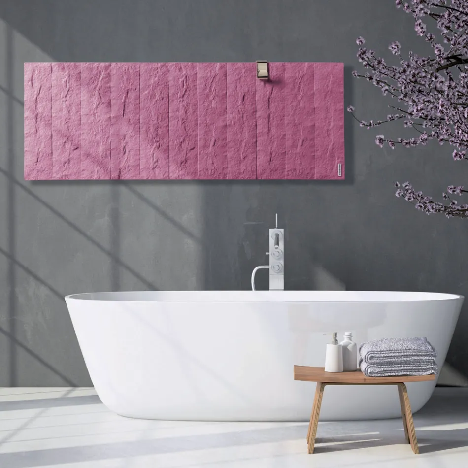 Elektrischer Heizkörper aus italienischem Marmorpulver bis 1400 Watt - Terraa Viadurini