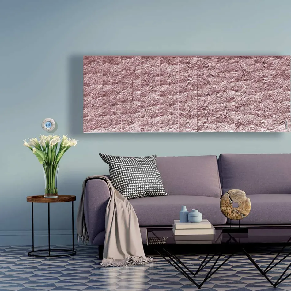 Elektrischer Heizkörper aus italienischem Marmorpulver bis 1400 Watt - Terraa Viadurini