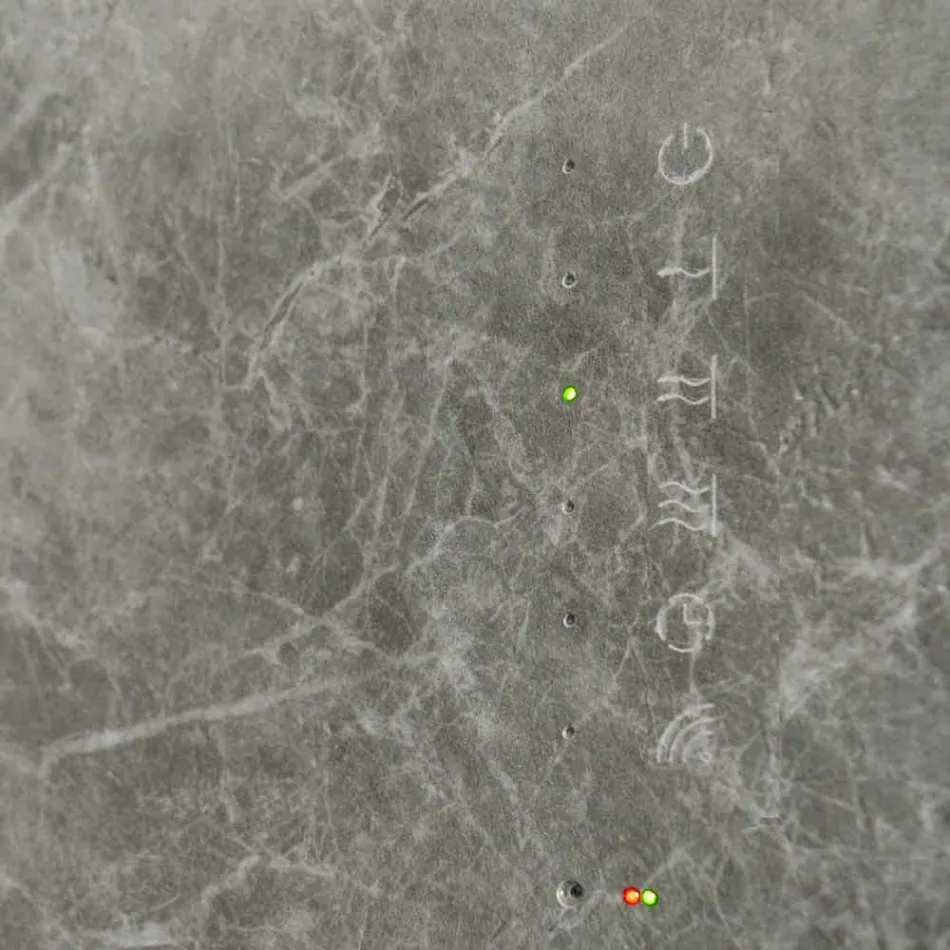 Elektrischer Heizkörper aus gehärtetem Glas mit Jonny-Steinoptik Viadurini