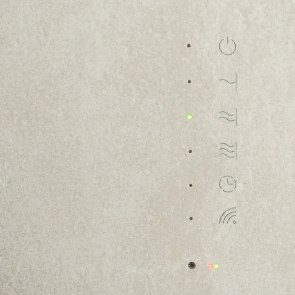 Elektrischer Heizkörper aus gehärtetem Glas mit Jonny-Steinoptik Viadurini