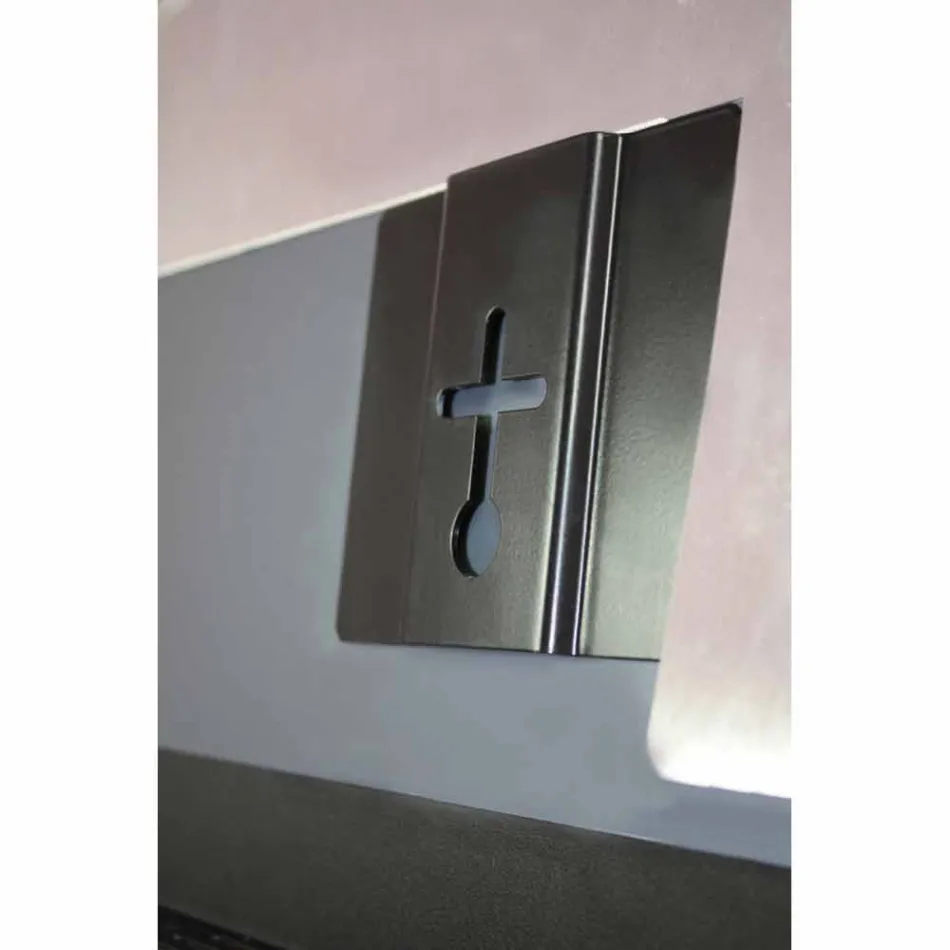 Elektrischer Heizkörper aus gehärtetem Glas mit Jonny-Steinoptik Viadurini