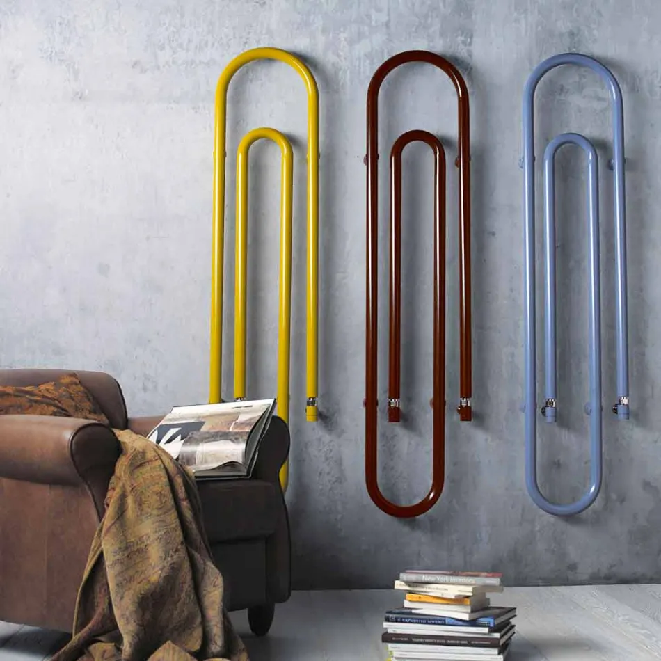 Termoarredo farbige moderne elektrische Klammerheftklammern durch Scirocco H Viadurini