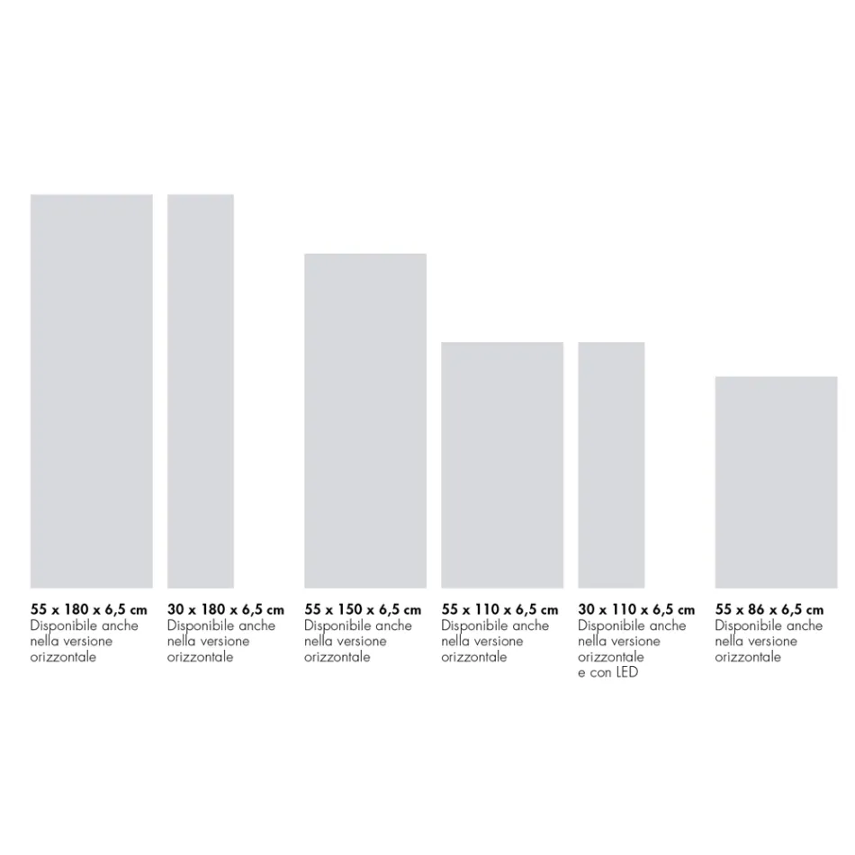 Hybrid-Heizkörper Corten-Finish in italienischem Marmorpulver - Linien Viadurini