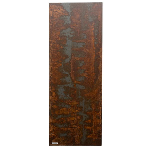 Hybrid-heizkörper corten-finish in italienischem marmorpulver - linien