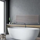 Hydraulischer Heizkörper mit einzelnen Elementen mit quadratischem Querschnitt, hergestellt in Italien – Nougat Viadurini