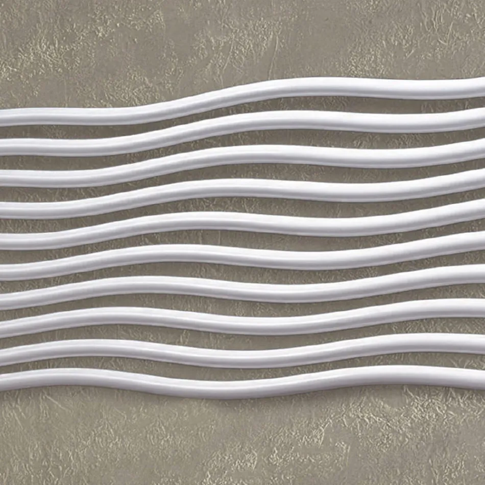 Hydraulischer Heizkörper mit gebogenen horizontalen Elementen, hergestellt in Italien – Zucchero Viadurini