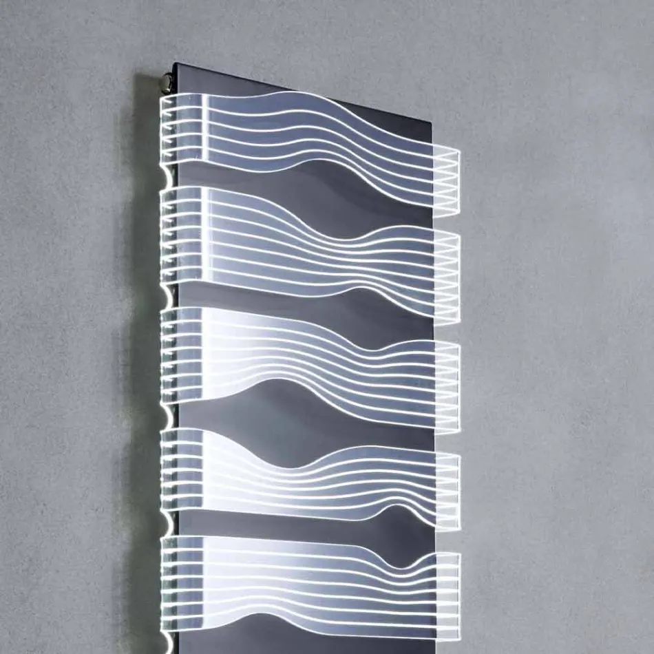 Design Hydraulikkühler für Wohnzimmer oder Badezimmer mit LED 839 W - Shine Viadurini