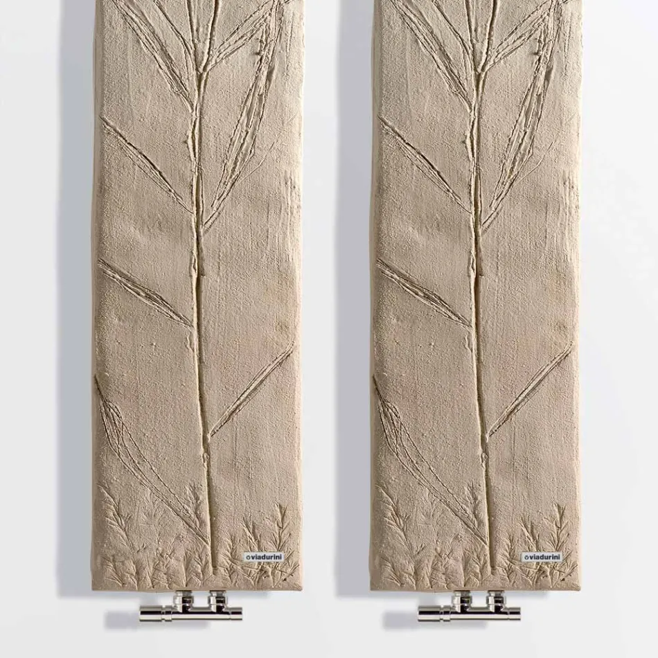 Hydraulischer Heizkörper bis 480 Watt aus italienischem Marmorpulver - Naturae Viadurini