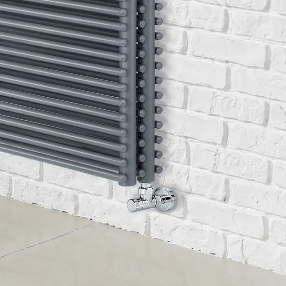 Hydraulischer Heizkörper aus Stahl mit drei Abschnitten von Made in Italy Elements – Ciambella Viadurini