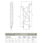 Hydraulischer Stahlheizkörper mit Rundrohren Made in Italy - Random Viadurini