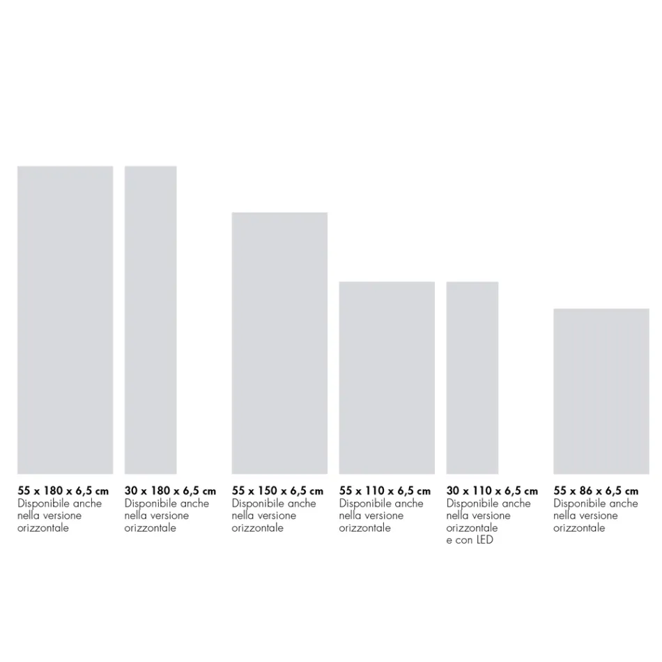 Moderner hydraulischer Heizkörper aus italienischem Marmorpulver – Texture Viadurini