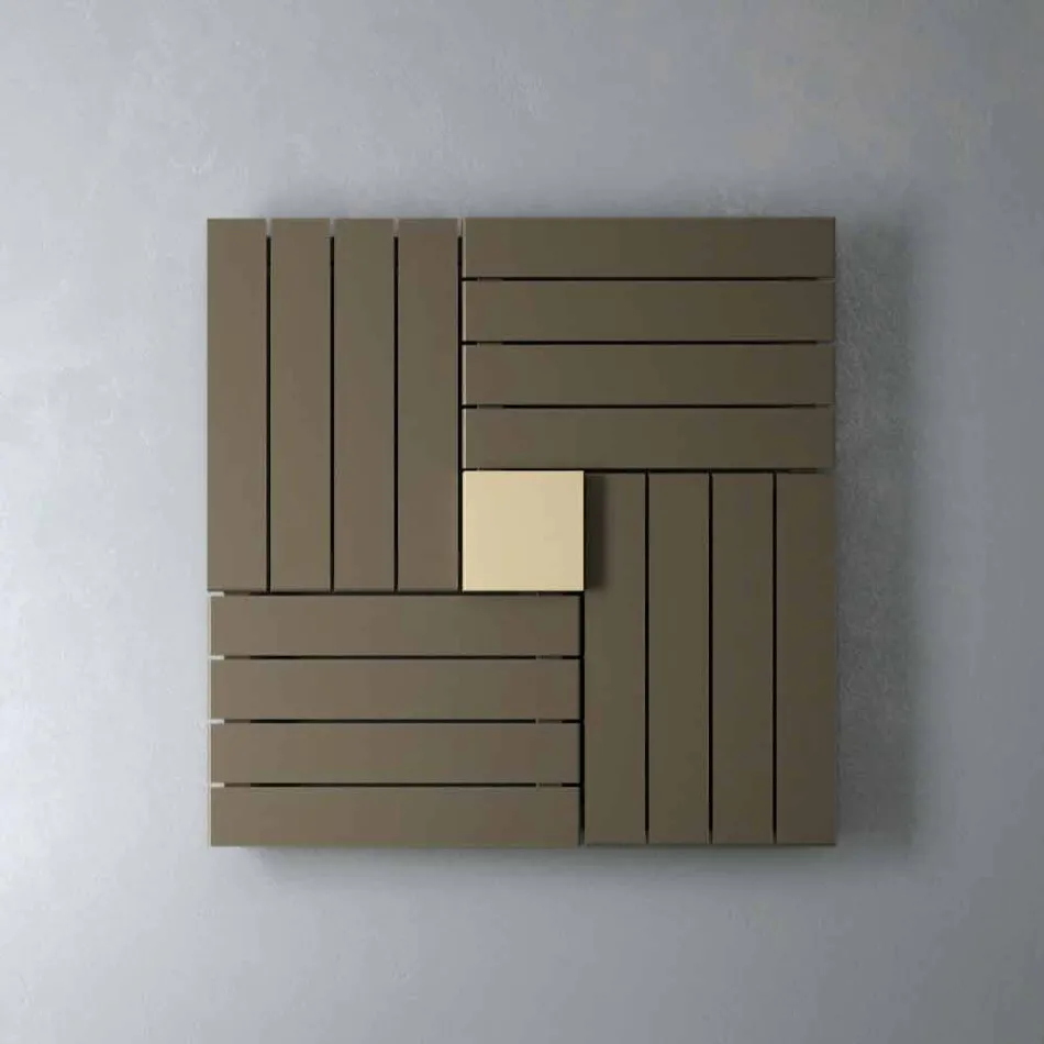 Termoarredo Hydraulik quadratisches Design aus italienischen Platz Scirocco H Viadurini