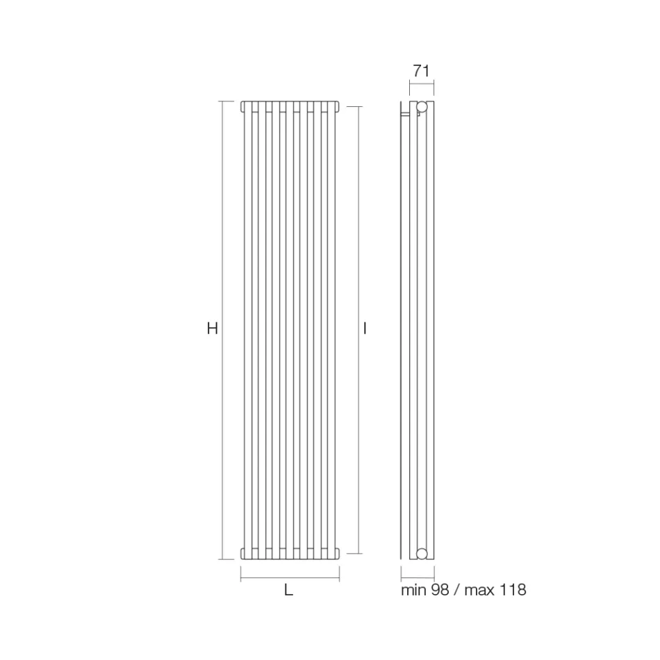 Hydraulischer Kühler mit Struktur aus Kohlenstoffstahl – Eiscreme Viadurini