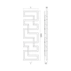 Hydraulischer Heizkörper aus Edelstahl, hergestellt in Italien – Ofen Viadurini