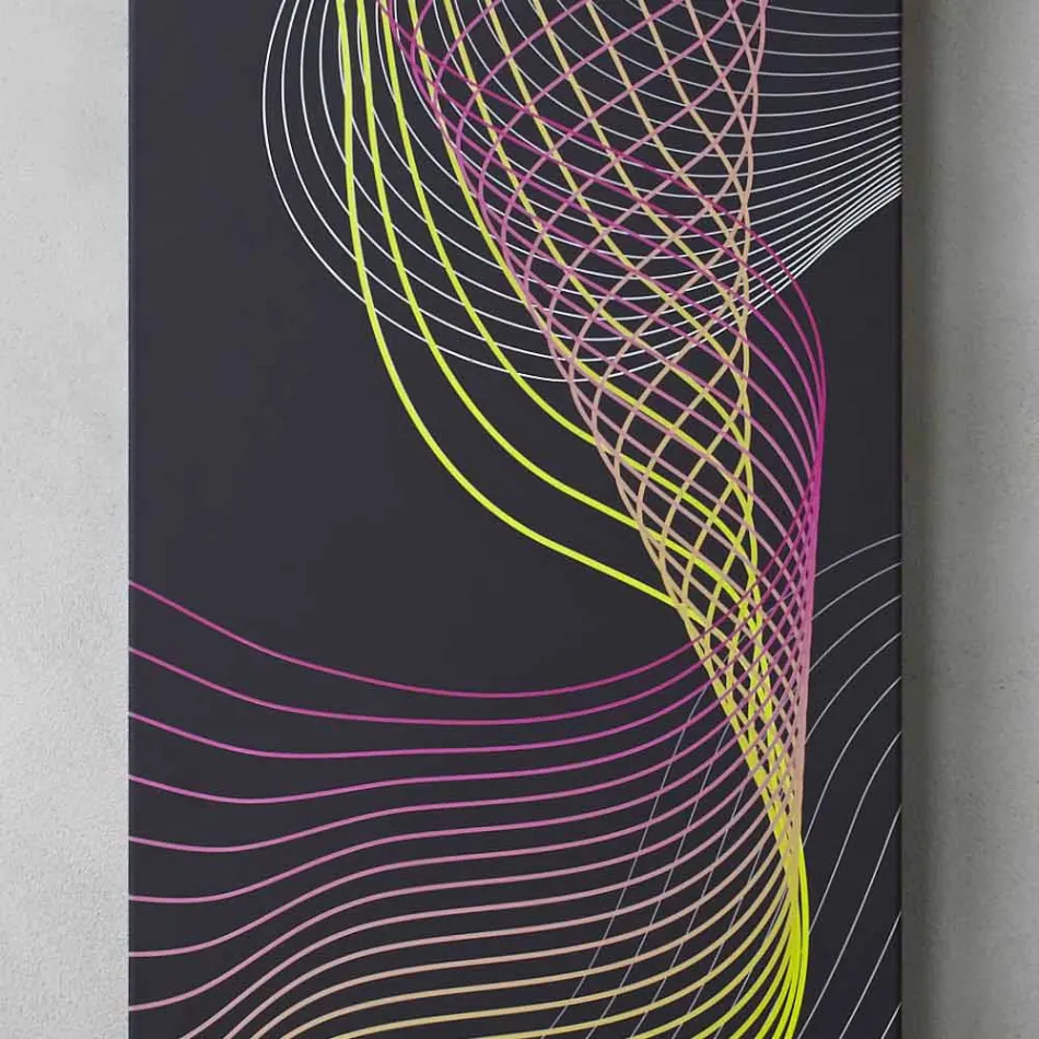 Moderner elektrischer Wandkühler aus Stahl mit 1000 Watt Dekoration - Kelvin Viadurini