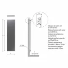 Moderner hydraulischer Wandkühler aus Stahl mit 839 Watt Dekoration - Kelvin Viadurini