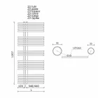 Modernes Design Wandtuchwärmer Bis zu 690 W - Pfau Viadurini