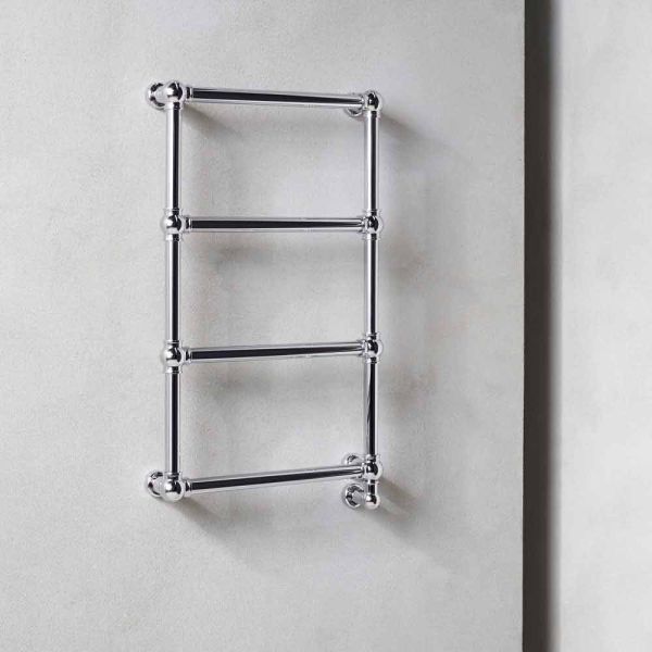 Heizkörper chrom handtuchwärmer chrom aus klassischem messing 200 w - caesar