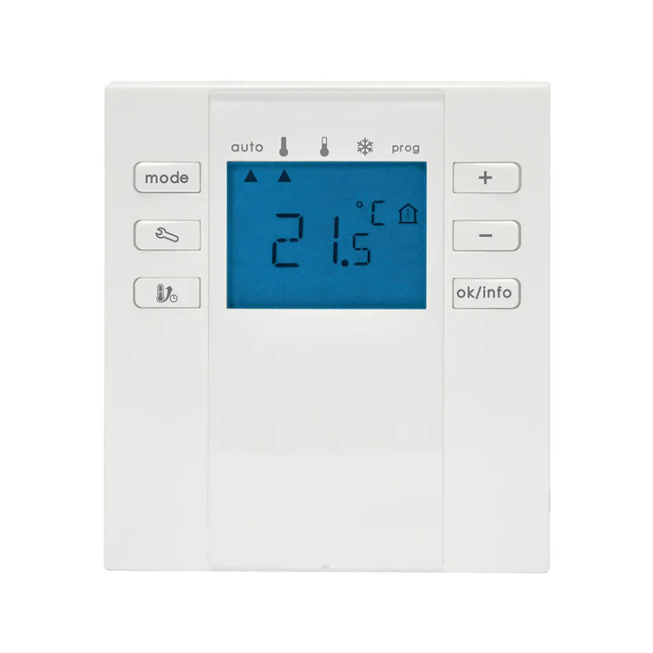 Programmierbarer digitaler Raumtemperaturthermostat - Ökodesign Viadurini