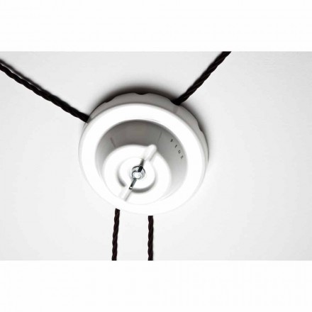 TOSCOT Battersea kleine Rosette Decke in der Toskana gemacht Viadurini