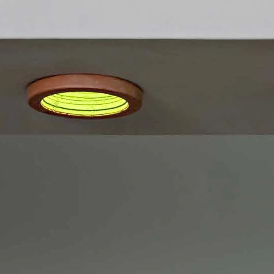 Toscot Carso Einbaustrahler Ø14 cm aus Terrakotta, hergestellt in der Toskana Viadurini