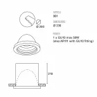 TOSCOT Karst Leuchtturm gebaut Ø23 cm in der Toskana gemacht Viadurini