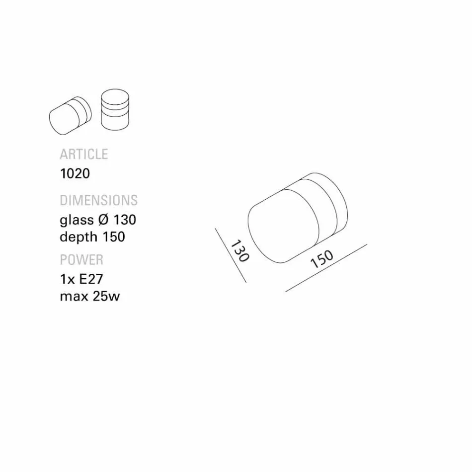 TOSCOT Chapeau! Wandleuchte / handgemachte Decke in der Toskana gemacht Viadurini