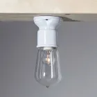 TOSCOT zwanzigsten Jahrhunderts moderne Deckenleuchte Terrakotta und Glas Viadurini