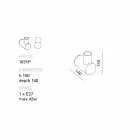 TOSCOT Verkehrsleuchte Wand Keramik in der Toskana gemacht Viadurini