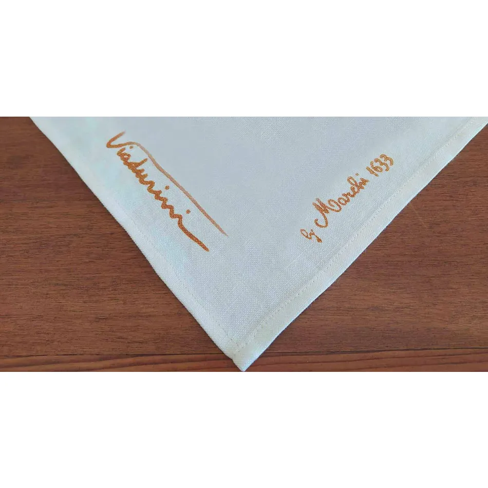 Handgemachte Baumwolltischdecke Handgemachter Druck Unikat - Viadurini von Marchi Viadurini