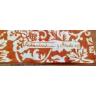 Tischdecke aus italienischem Handwerk 100% Leinen mit Handabdruck Einzigartiges Kunstwerk Viadurini