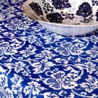 100% italienische handgefertigte Leinentischdecke mit einteiligem Handabdruck - Marken Viadurini