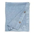 Rechteckige Leinentischdecke mit Knopflöchern und 10 Knöpfen, luxuriös – mediterran Viadurini