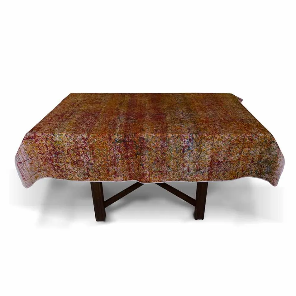 Hochwertige italienische Tischdecke aus handbedruckter Baumwolle - Marken Viadurini