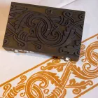 Hochwertige italienische bedruckte Tischdecke aus Baumwolle und Leinen - Marken Viadurini