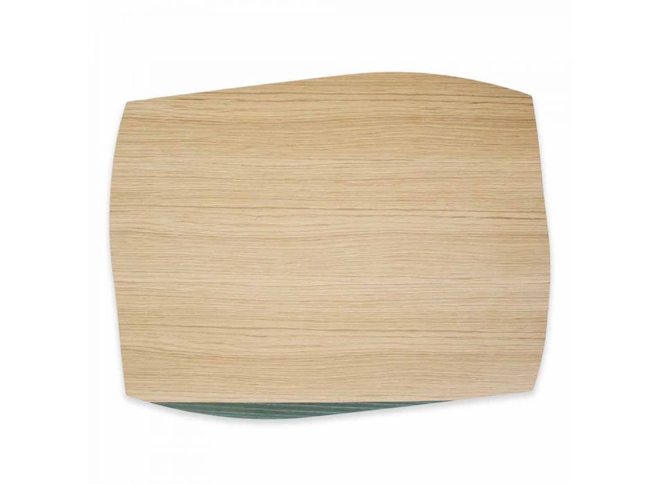 Modernes rechteckiges Tischset aus Eichenholz Made in Italy - Abraham Viadurini
