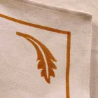 Serviette aus gemischtem Leinen mit Handabdruck Einzigartiges Stück Made in Italy - Marken Viadurini