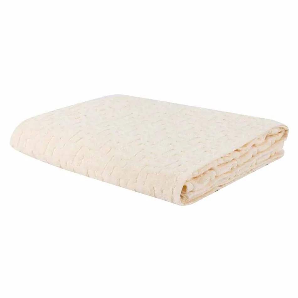 Trio Badetücher in Terry Cotton Handtuch, Gesicht und Gast - Ginestra Viadurini