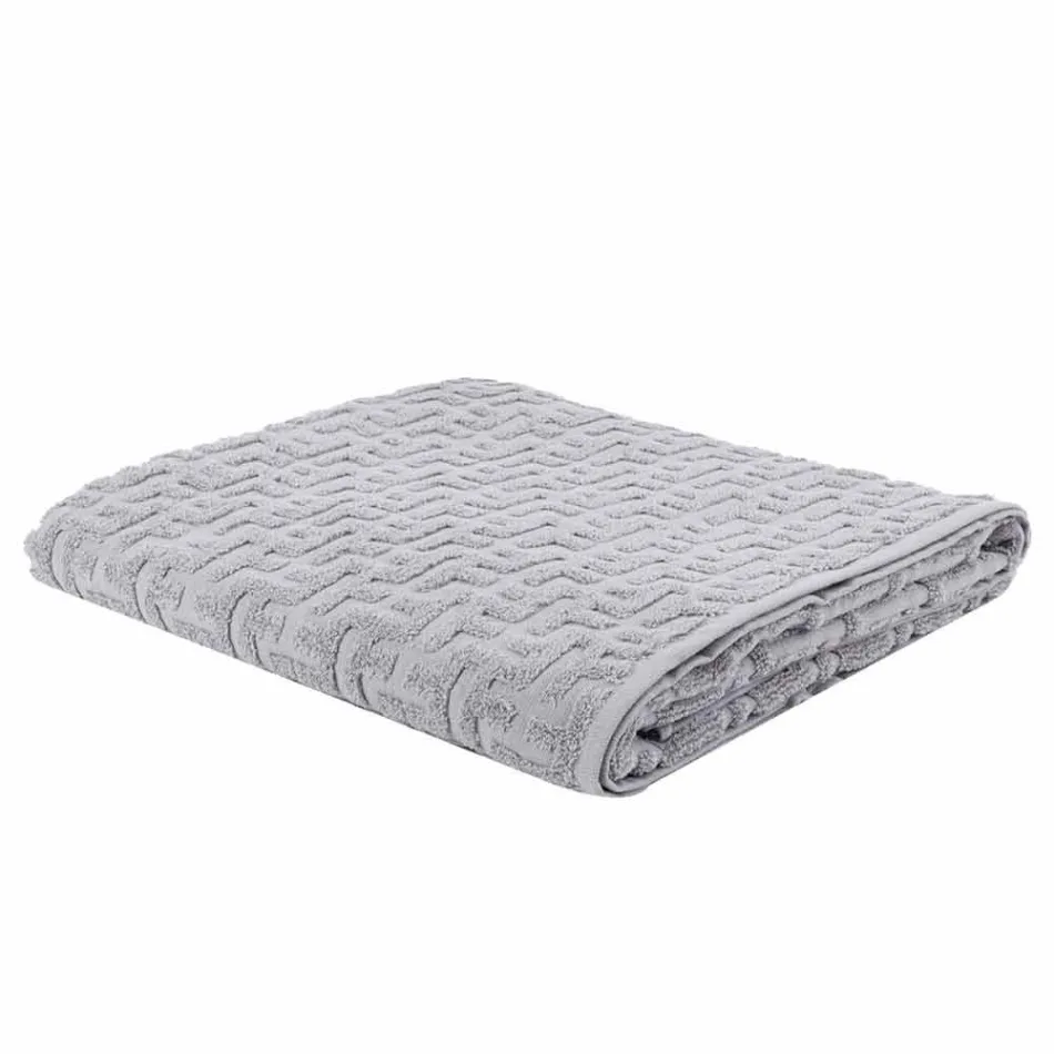 Trio Badetücher in Terry Cotton Handtuch, Gesicht und Gast - Ginestra Viadurini