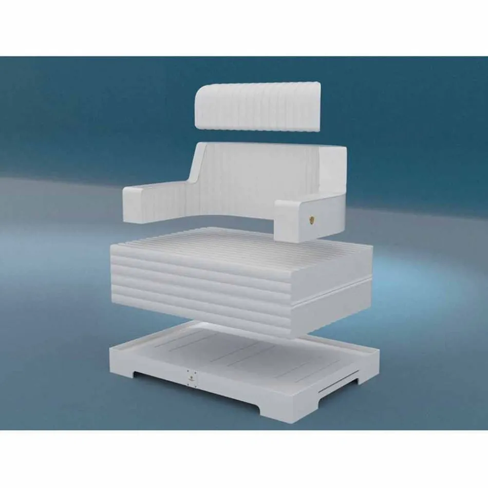 Trona Magnum Luxus floating Stuhl Doppelsitzdesign Viadurini