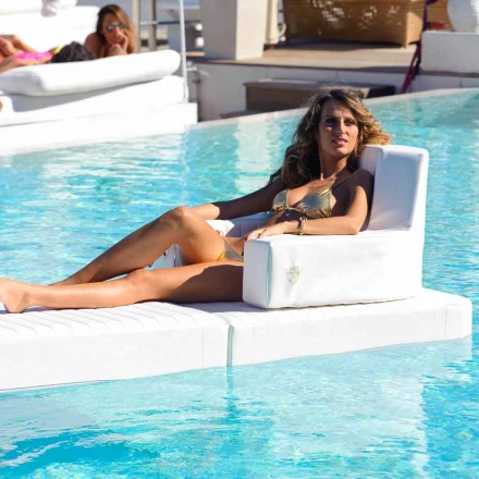 Trona floating Stuhl weiß Design made in Italy Viadurini