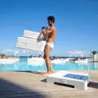 Trona floating Stuhl weiß Design made in Italy Viadurini