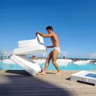 Trona floating Stuhl weiß Design made in Italy Viadurini