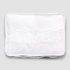 Großes Reiseetui aus Leinen mit italienischer Luxus-Sinergia-Spitze – Randall Viadurini