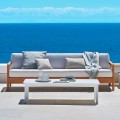 Moderner 3-Sitzer Gartensofa aus massivem Teakholz Varaschin Bali 