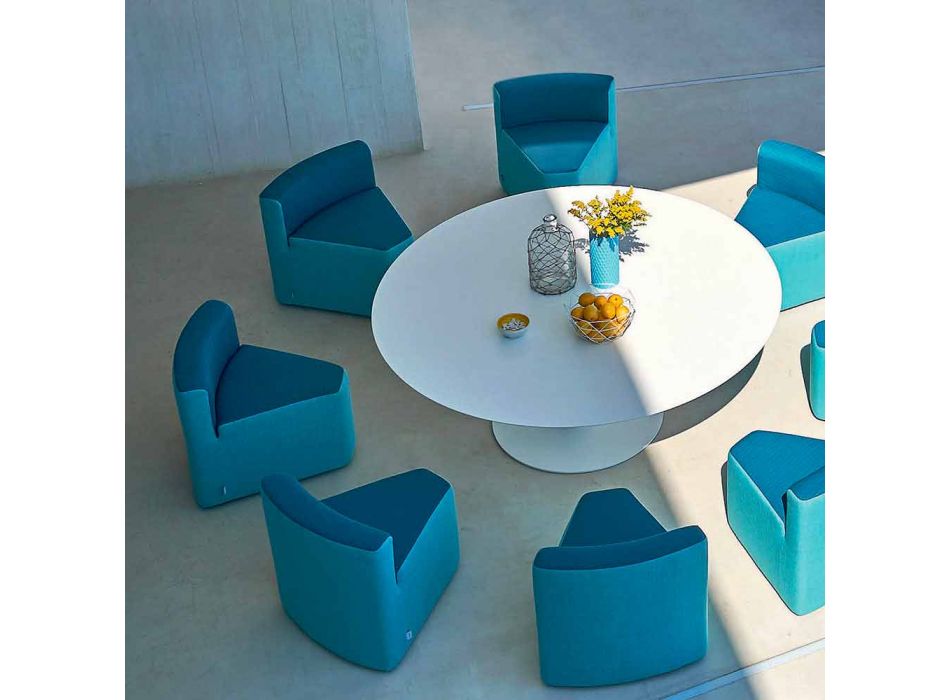 Varaschin Big In & Out Gartentisch + 8 moderne Design Sessel Viadurini