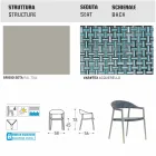 Varaschin Clever Stuhl aus modernem Design Garten, 6 Stück Viadurini