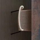 Varaschin Cricket im Freien Stuhl moderne von Hand, 2 Stück gewebt Viadurini