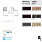 Varaschin Cricket im Freien Stuhl moderne von Hand, 2 Stück gewebt Viadurini